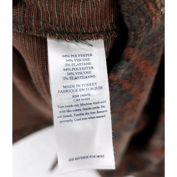 NWT FAHERTY Legend Sweater Flannel Shirt Men Large Aztec Southwest Aztec Western - Picture 5 of 5